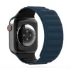 Picture of Baykron silicone magnetic strap for Apple Watch, Black/Blue