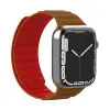 Picture of Baykron silicone magnetic strap for Apple Watch Red /Brown
