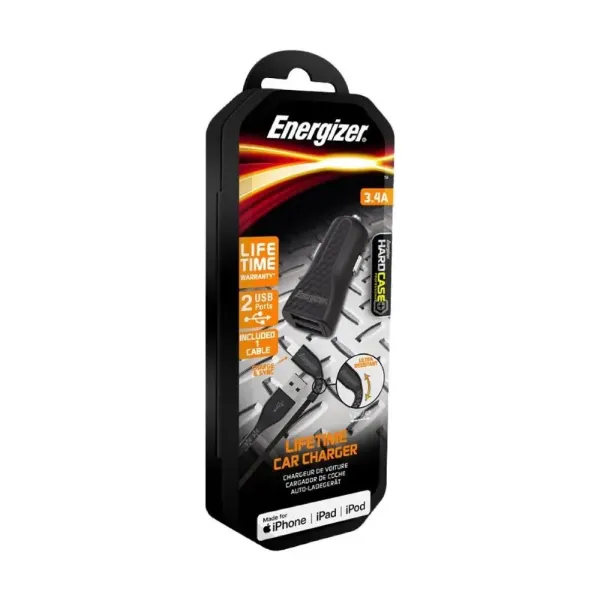 Picture of Energizer DC2CLLIM car charger 3.4A + Lighting cable