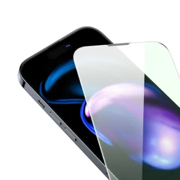 Picture of Baseus 0.3mm Crystal Privacy Protection All-Tempered-Glass Screen Protector (with Dust Filter) for iPhone 14 Pro