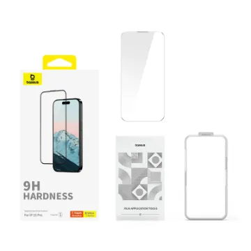 Picture of Baseus Diamond Series Full-Coverage HD Tempered Glass Screen Protector for iPhone 15 Pro