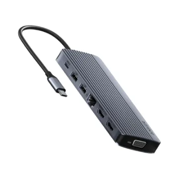 صورة محول USB-C من أنكر 14 في 1، عرض 3 شاشات