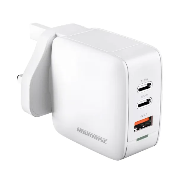 Picture of Rockrose Casa III G65  65W PD & QC 3.0 Triple Port Travel Charger