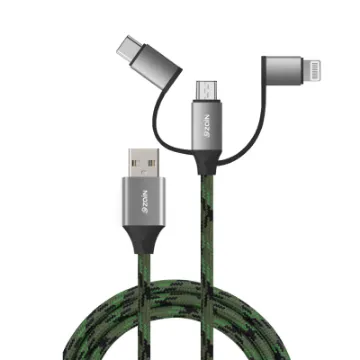 Picture of Zain Aluminum Alloy 3-in-1 Charge and Sync Cable 60W