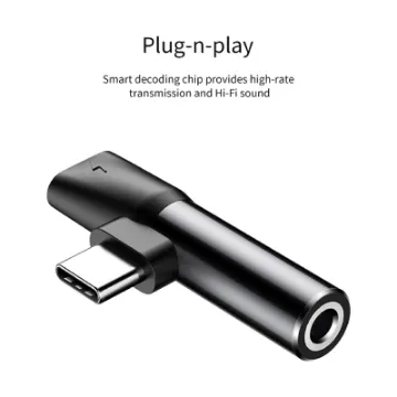 Picture of Baseus L41 Audio Converter Type-C to Type-C & 3.5mm Jack Adapter (Charge + Music)