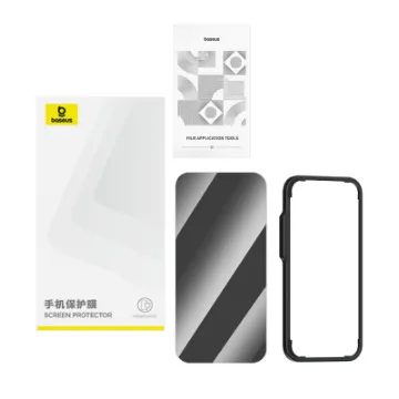 Picture of Baseus Superior Series Privacy Protection Tempered Glass Screen Protector for iPhone 16 Pro