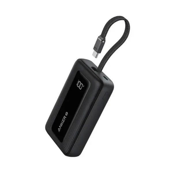 صورة باور بانك أنكر زولو بسعة 20,000 مللي أمبير مع كابل USB-C مدمج