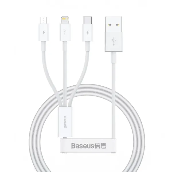 Picture of Baseus Superior Series Fast Charging Data Cable USB to M+L+C 3.5A