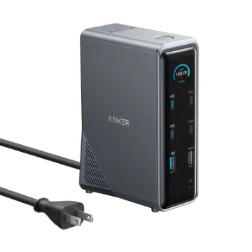 صورة محطة أنكر برايم للشحن وتوسعة المنافذ (14 في 1، عرض مزدوج، قدرة 160 واط)