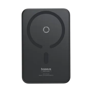 صورة باور بانك MagPro بسعة 5000 مللي أمبير  شحن لاسلكي سريع  PD 20 واط – مع حامل مغناطيسي من Baseus