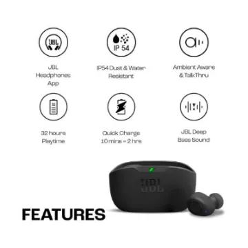 Picture of JBL Wave Buds 2 Noise Cancelling Earbuds