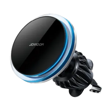 صورة حامل شاحن سيارة لاسلكي مغناطيسي مع مروحة تبريد طراز JR-ZS387 من جوي روم