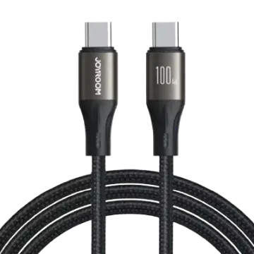 صورة كابل بيانات 100 واط Type-C إلى Type-C من جوي روم