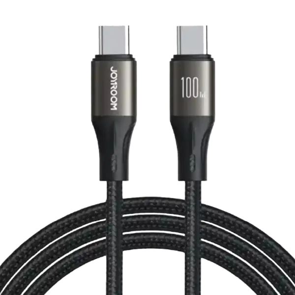 صورة كابل بيانات 100 واط Type-C إلى Type-C من جوي روم