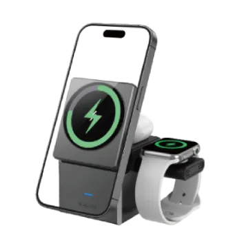 صورة شاحن لاسلكي 3 في 1 طراز FG-W16 من فولج