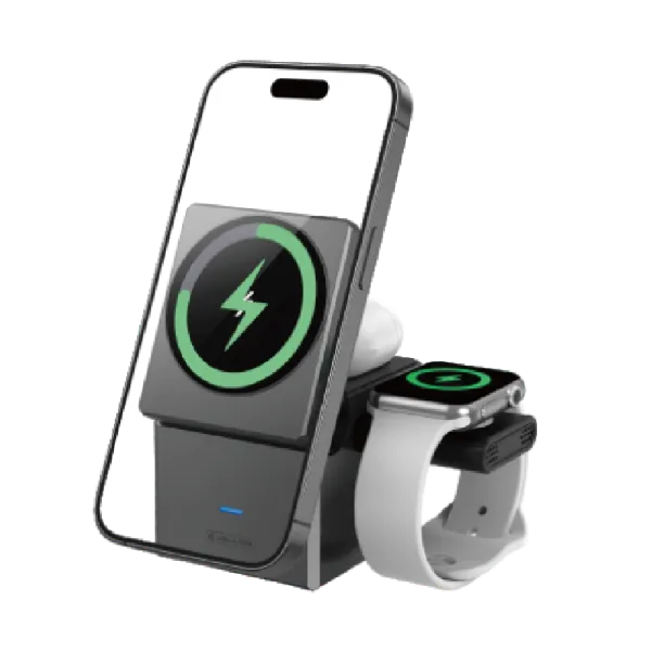 صورة شاحن لاسلكي 3 في 1 طراز FG-W16 من فولج