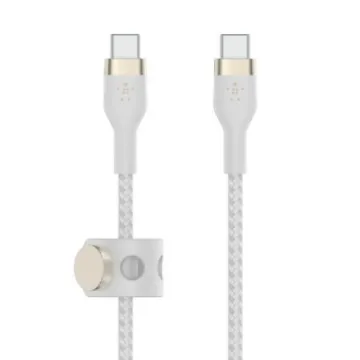 صورة كابل سيليكون مضفّر USB-C إلى USB-C طراز PRO Flex من بيلكن
