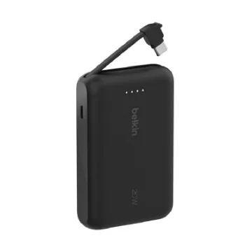 Picture of Belkin BoostCharge Power Bank 10K, PD 20W with USB-C Integrated Cable and USB-C port