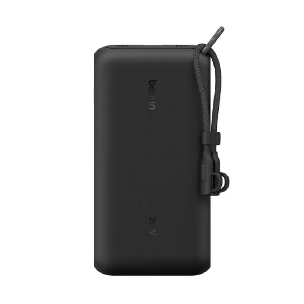 صورة باور بانك BoostCharge سعة 20,000 ملي أمبير مع شاشة وتوصيل طاقة 20 واط وكابل USB-C من بيلكن