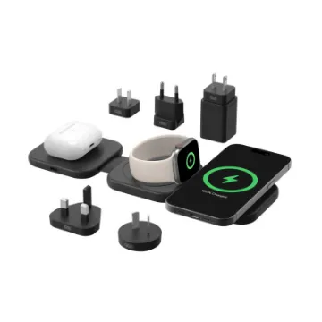 Picture of Belkin BoostCharge 3-in-1 Travel Wireless Charging Pad with Qi2 Magnetic 15W