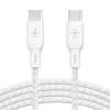 صورة كابل مضفّر USB-C إلى USB-C بدعم توصيل طاقة 100 واط من بيلكن