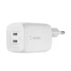 Picture of Belkin BoostCharge PRO Dual 65W USB-C PD GaN Fast Charger with PPS, Access up to 65W when using a single USB-C port or 45W + 20W when using both