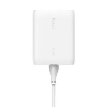 صورة شاحن مكتبي BoostCharge PRO بتقنية GaN بعدد 4 منافذ وبقوة إجمالية 200 واط من بيلكن