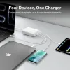 Picture of Belkin BoostCharge PRO 200W 4-Ports GaN Desktop Charger (140W C1+C2 Max, 60W C3+C4 Max)
