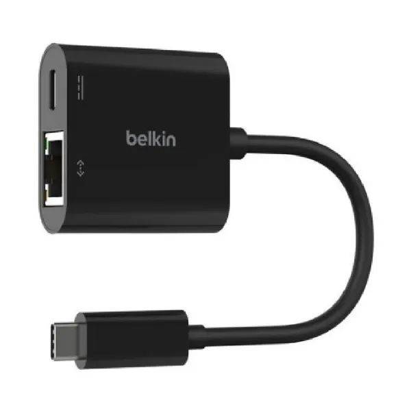 Picture of Belkin USB-C to Ethernet adapter with Power Delivery up to 100W