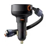 Picture of Baseus Enjoyment Pro Car Charger C + Retractable C & iP Cable 60W
