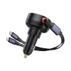 Picture of Baseus Enjoyment Pro Car Charger C + Retractable C & iP Cable 60W