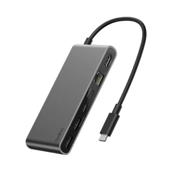 صورة موزع USB-C بعدد 8 منافذ مع إيثرنت 2.5 جيجابت من بيلكن
