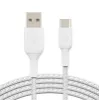 صورة كابل مضفّر USB-A إلى USB-C بقوة 15 واط من بيلكن