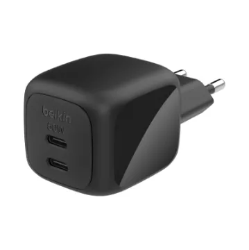 صورة شاحن حائط BoostCharge Pro مزدوج USB-C بتقنية GaN بقوة 50 واط من بيلكن