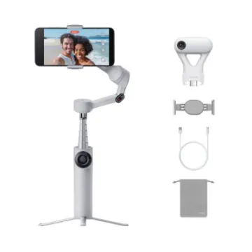 صورة مثبت هاتف يدوي Flow 2 مع متتبع بالذكاء الاصطناعي من Insta360